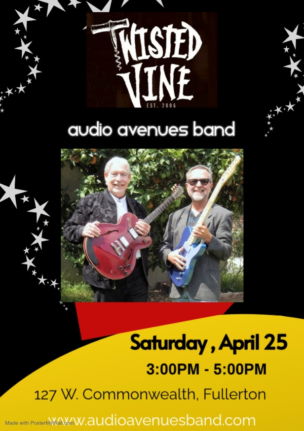 AAB At Twisted Vine April 25th